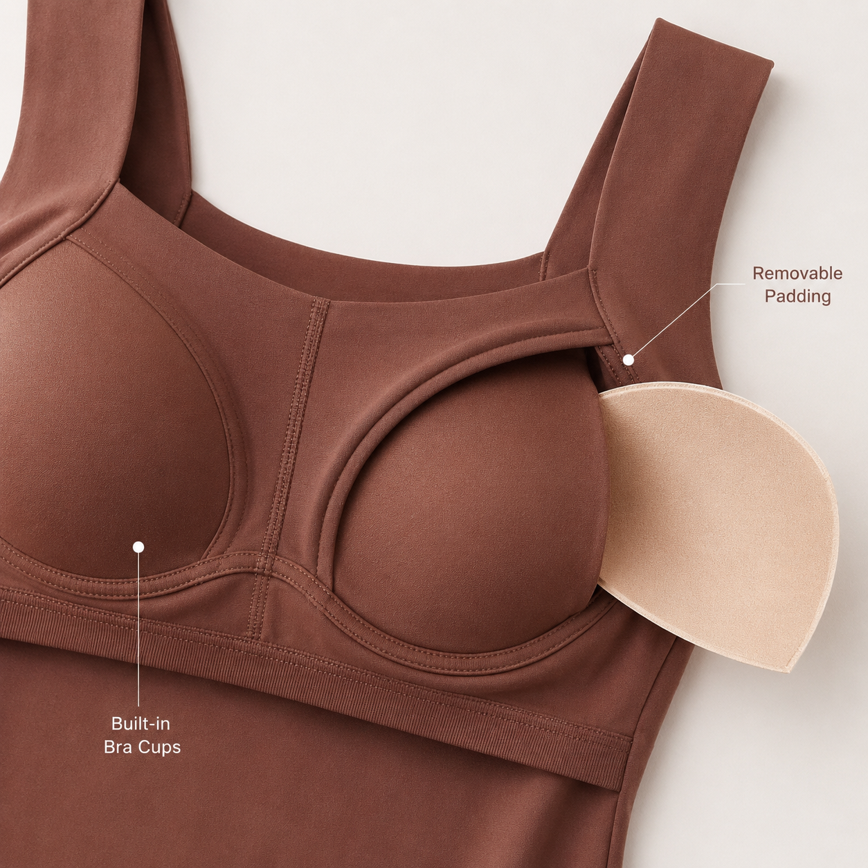 Débardeur sculptant Omnly avec soutien-gorge intégré