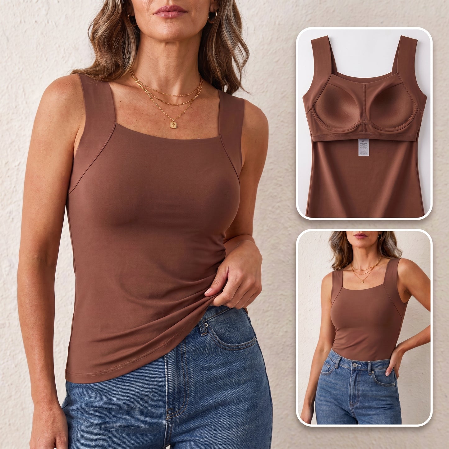 Débardeur sculptant Omnly avec soutien-gorge intégré